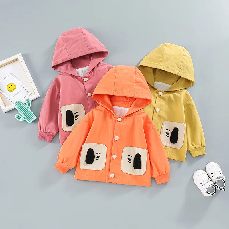 

2020 Autumn Korean New Hooded Jacket 0-4 Years Old Cartoon Ear Dog Kids Zipper Sweater Trend