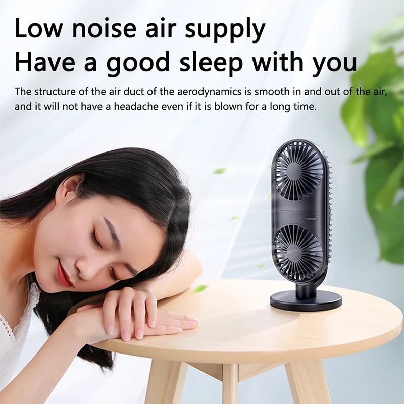 

Portable Desk Fan With 3 Speed Options And Dual Air Circulation Personal Quiet Desk Fan Suitable For Home Office Desk Bedroom