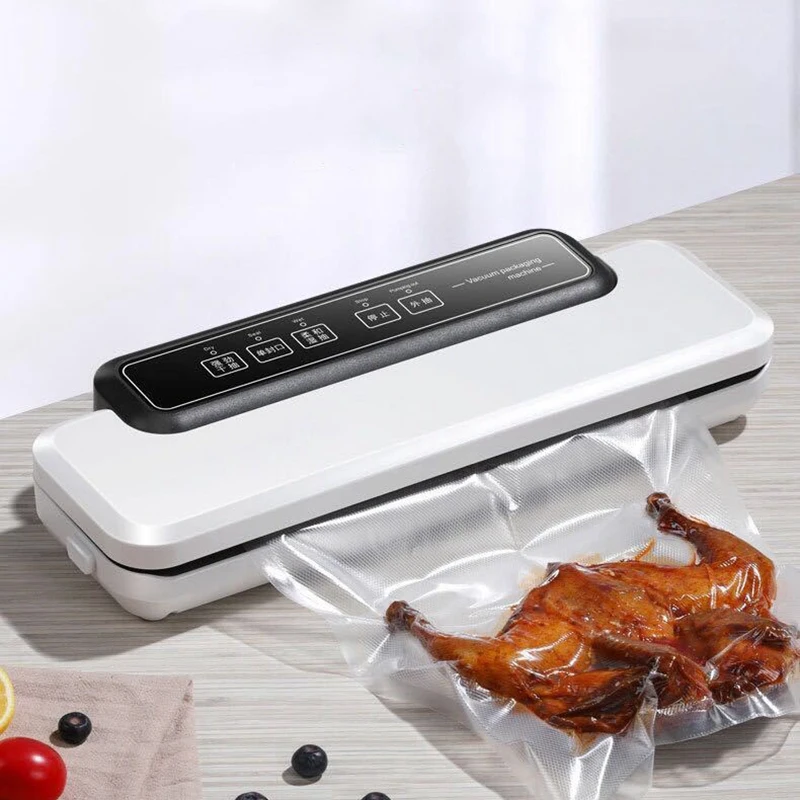 

220V Automatic Food Vacuum Sealer Saver Packing Sealing Machine with Storage Bag Kitchen Tool US Plug