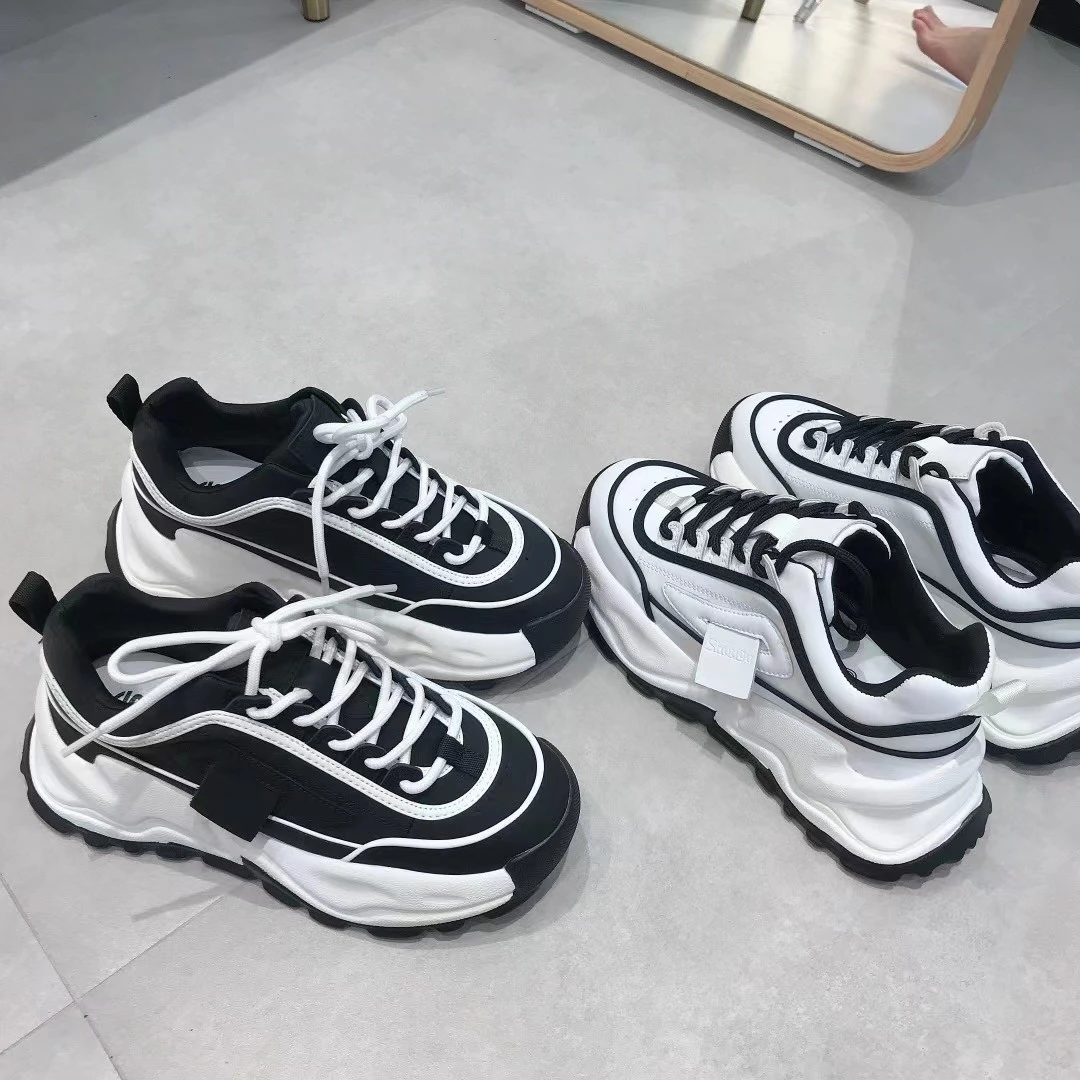 

Increased daddy shoes female ins tide 2021 autumn fried street sneakers platform platform women's shoes
