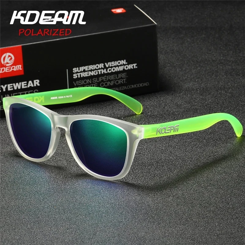 Мужские солнцезащитные очки KDEAM TR90 трендовые поляризационные широкого диапазона