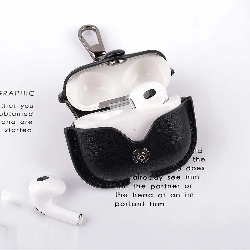 

Leather Earphone Case For Airpods 3 Case With Hook Cover For Airpods3 Air pods 3 Airpod3 Shockproof Funda Headphone Cases