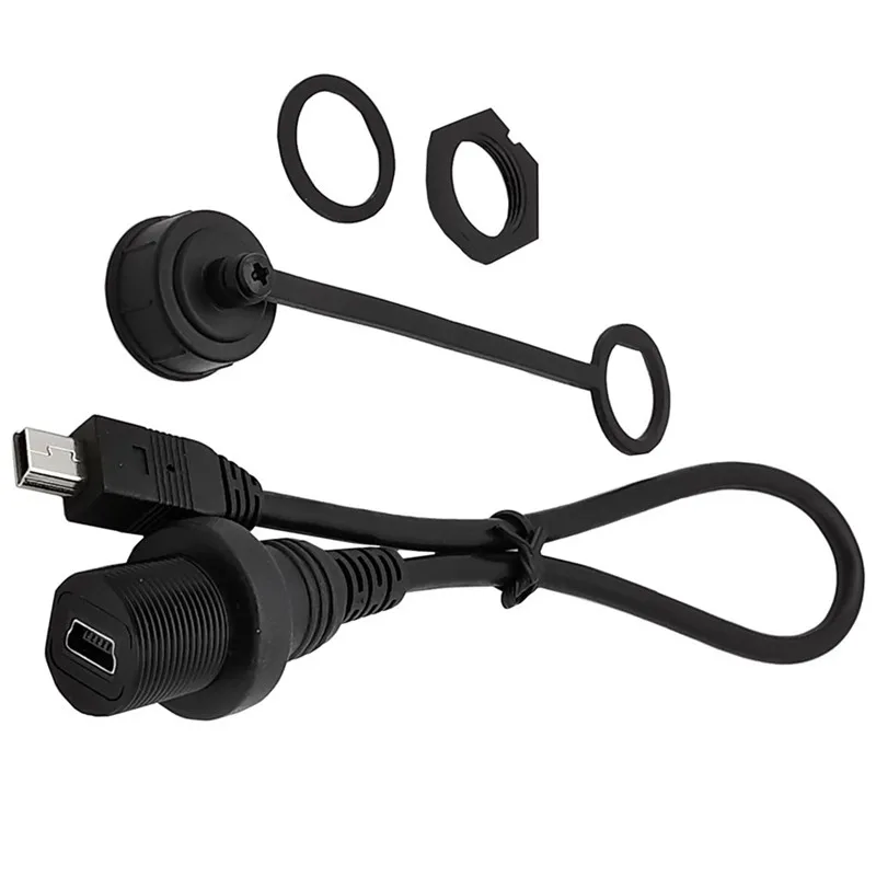 Панельный разъем Mini USB 2 0 водонепроницаемый кабель IP67 3 м 30 см удлинитель Папа мама