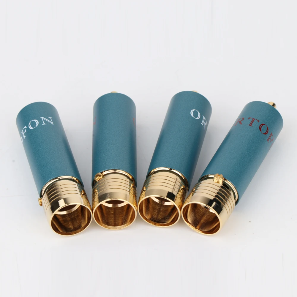 4 шт. Позолоченные Hi Fi RCA штекеры end ортофон 8NX разъемы|Коннекторы и разъёмы| |