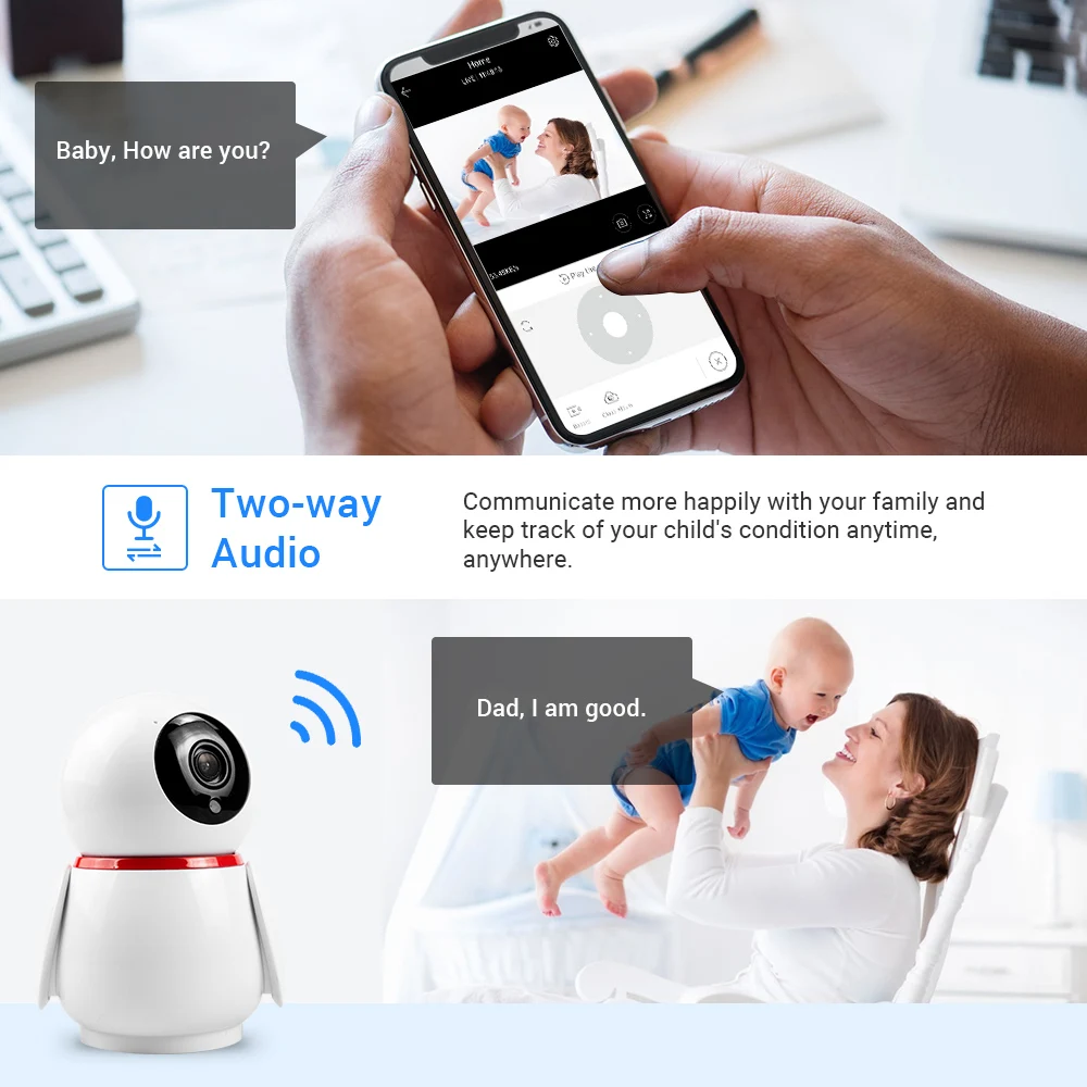 Abay 1080P IP камера Newdesi Домашняя безопасность видеонаблюдения облачная беспроводная