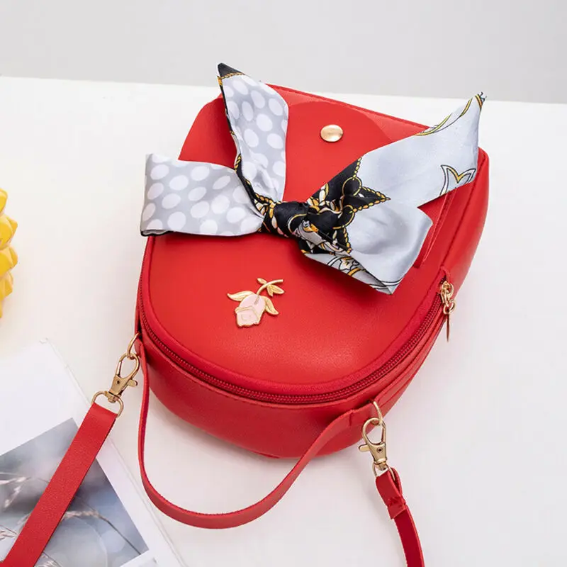 

2019 Women Small Solid PU Leather Shoulder Bag Ladies Girls Backbag Travel Bag