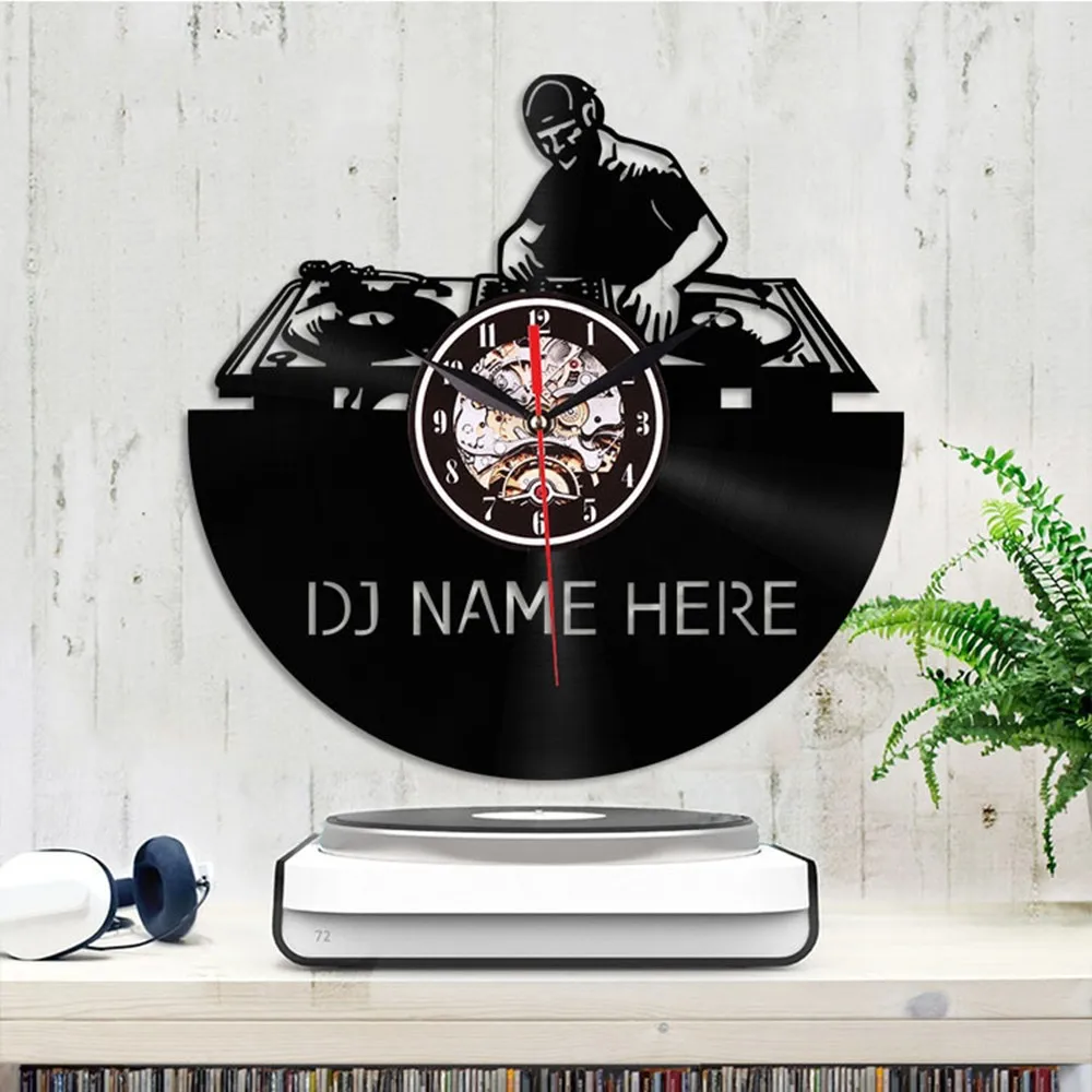 3D Ретро Настенные часы Timelike Cd Виниловая пластинка настенные современный дизайн