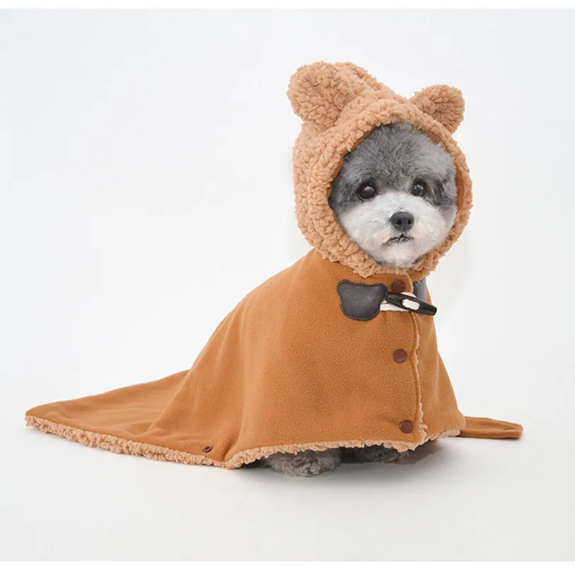 

Autumn Winter Pet Sleeping Bag Thick Small Dog Clothes Warm Pet Fleece Cape For Puppy Cute Quilt For Pet To Sleeping Pug