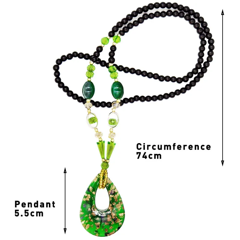 Винтажная богемная заявление ожерелье для женщин обувь с украшением в виде