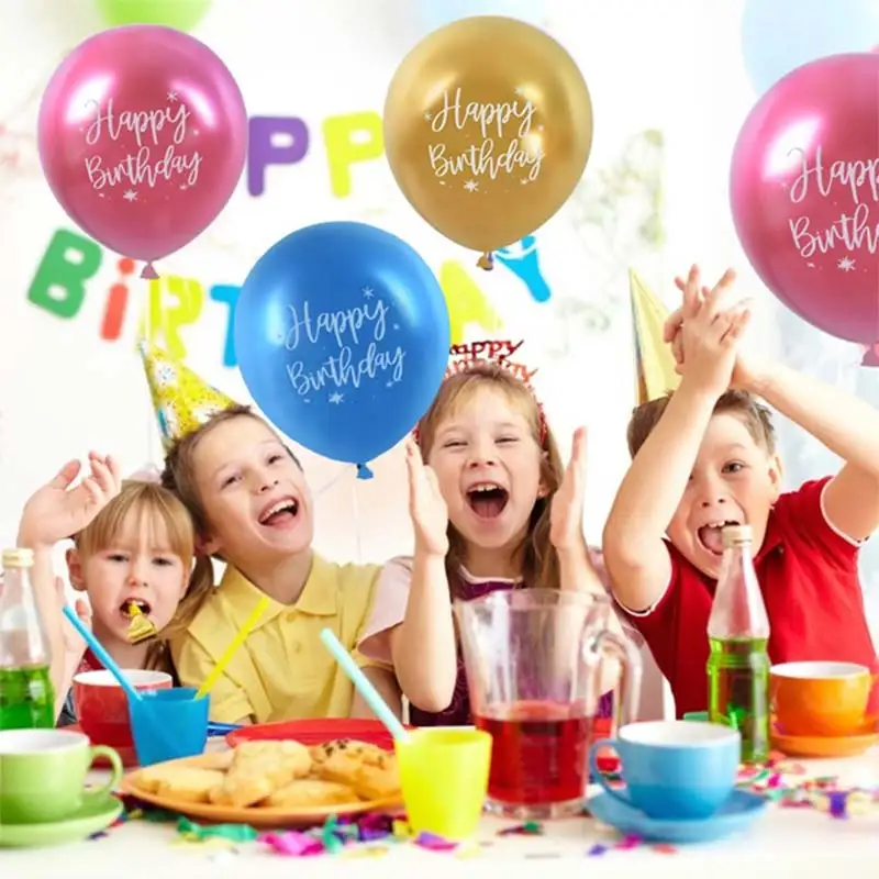 

12 Inch Chrome Metal Latex Balloon Helium Metal Ball Birthday Party Decoration