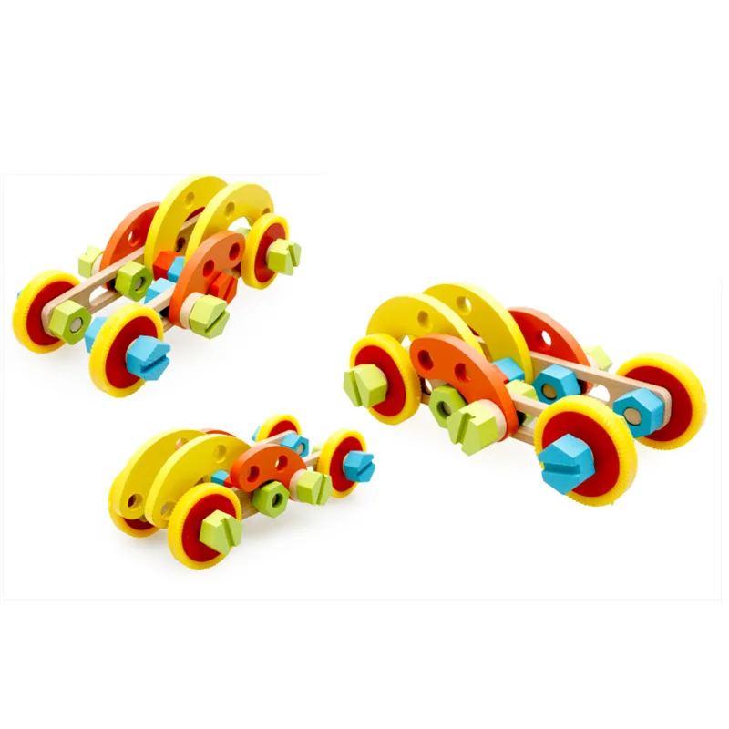 MWZ Wooden Screw Assembly Toys Nut Eduational Brain Training Play Multiple Building Block Gift For Kids | Игрушки и хобби