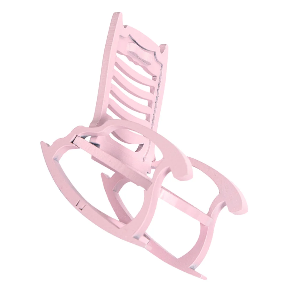 

1Pc Doll House Wooden Chair Kid Room Decoration Miniature Wooden Furniture