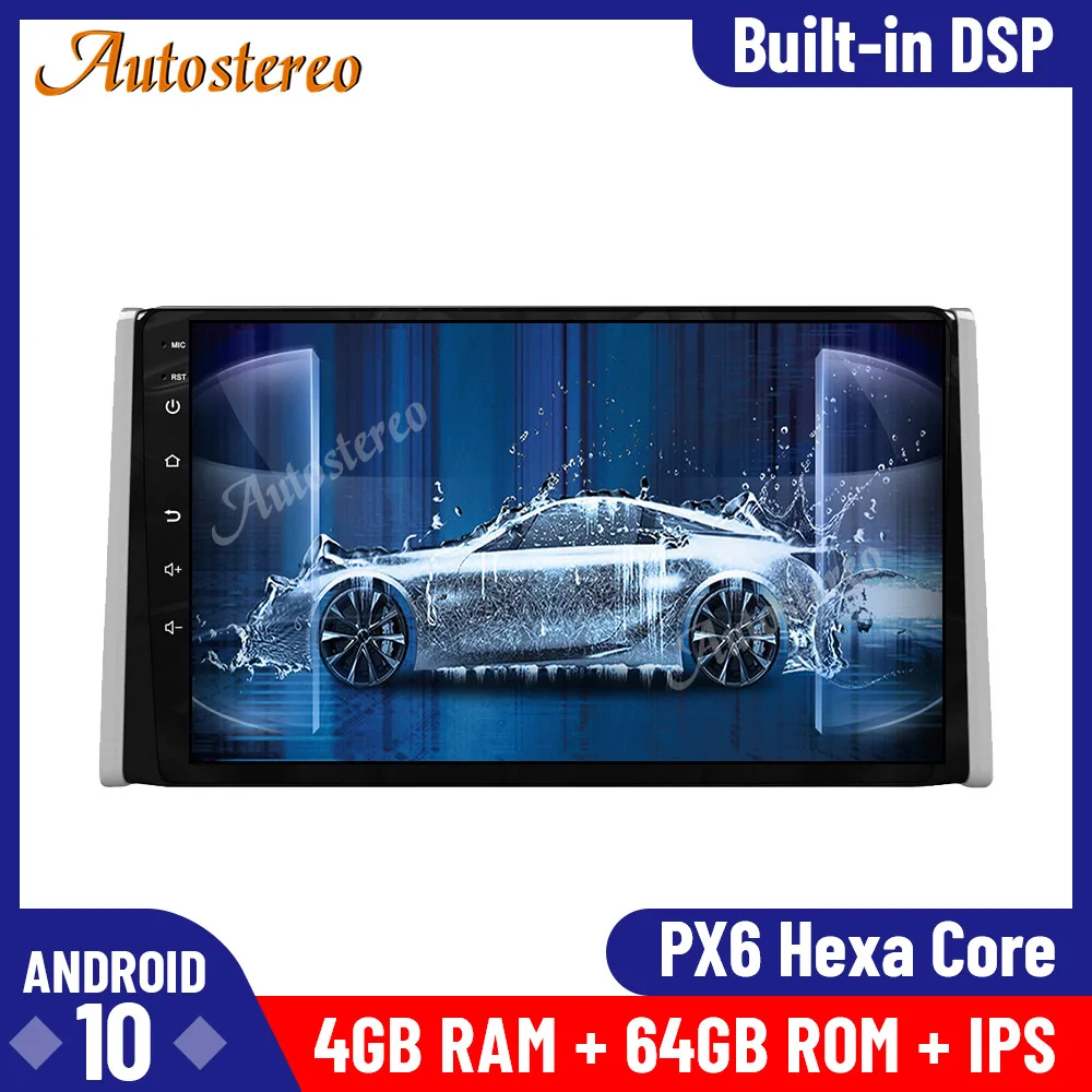 Android 10 DSP 128G Автомобильный GPS навигатор для Toyota RAV4 2019 2020 автомобильный