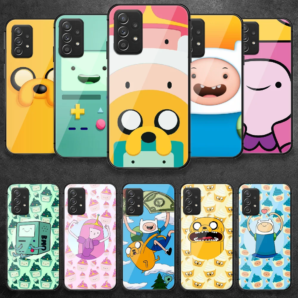 

Adventure Time Cartoon Tempered Glass Phone Case Cover For Samsung Galaxy A 10 12 20 E 21 30 32 50 40 51 52 70 71 72 S Hoesjes