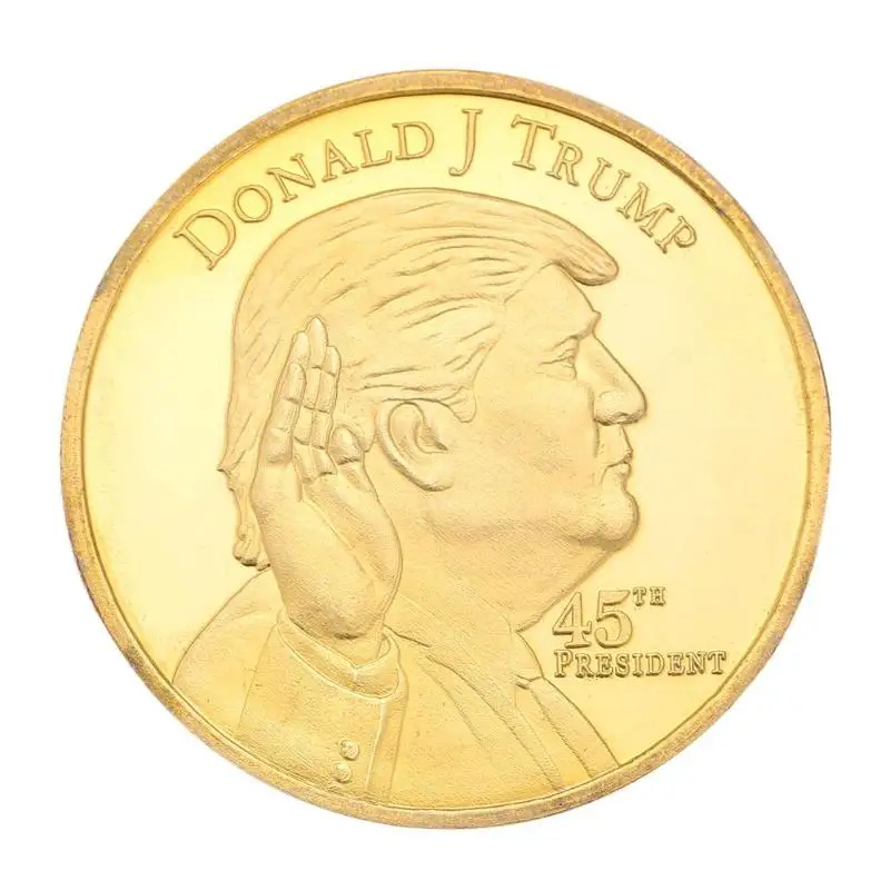 Trump позолоченная памятная металлическая монета антикварная коллекция подарок