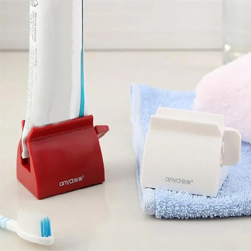 

1 Pcs Bathroom Accessories Rolling Tube Tooth Paste Squeezer Toothbrush Holder