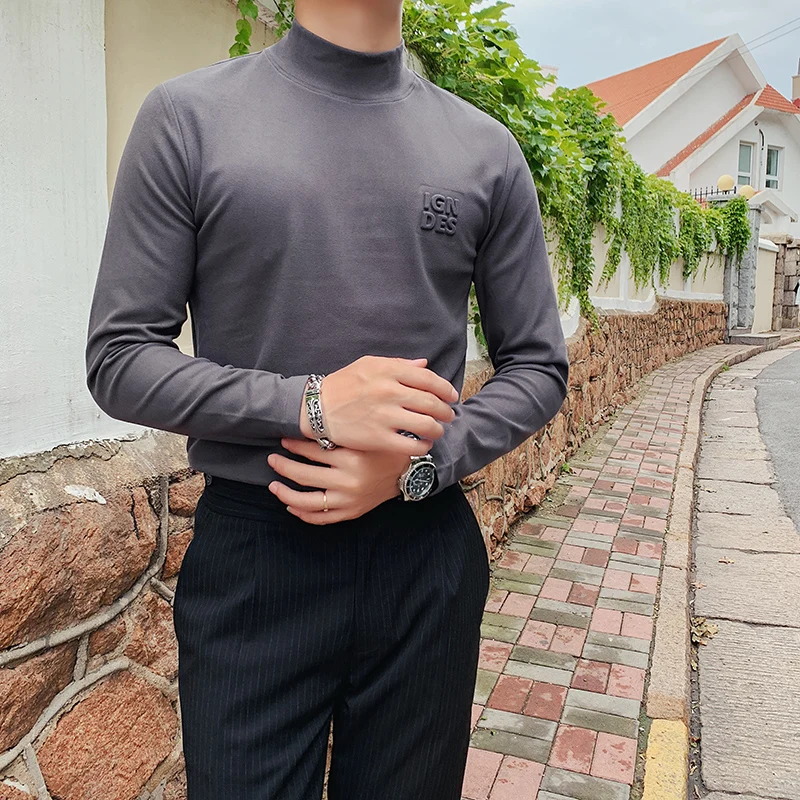 Мужская трикотажная рубашка поло с коротким рукавом повседневная приталенная