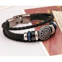 bracelet cool braided wrap jewelry womenmen punk cute leather cuff wristband