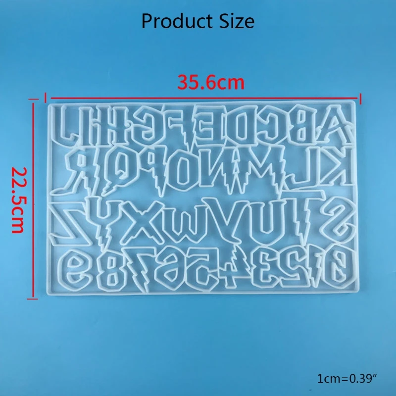 

Y1UE DIY English Alphabet Numbers Keychain Silicone Epoxy Mold DIY Keychain Pendant Jewelry Crafting Mould for Halloween Gift