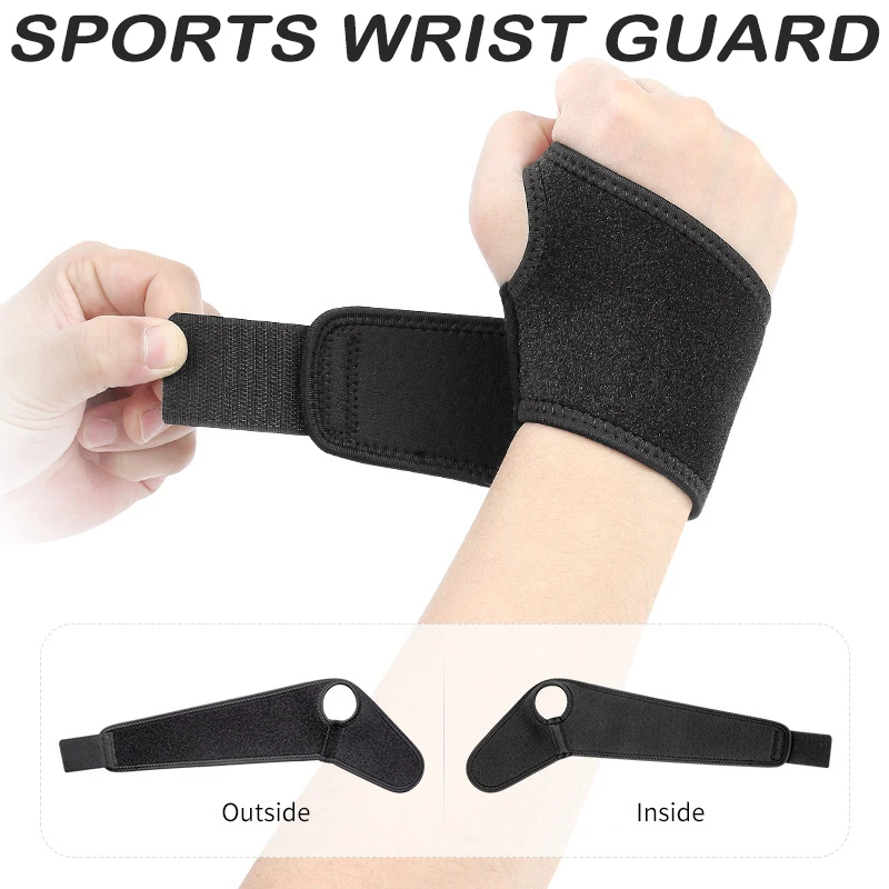 

Hot 1 Pair Wrist Wrap Band Support Adjustable Sports Wristband Breathable Splint Carpal Tunnel Wrist Guard Brace for Fitness DO2