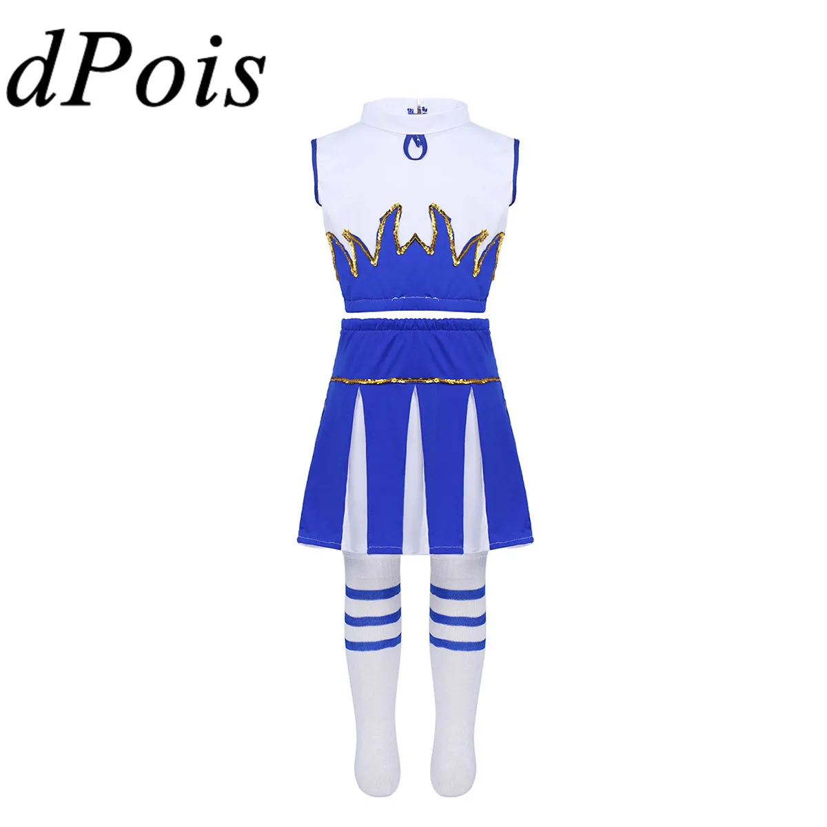 Детский костюм для чирлидинга детский современный джазового танца короткий топ