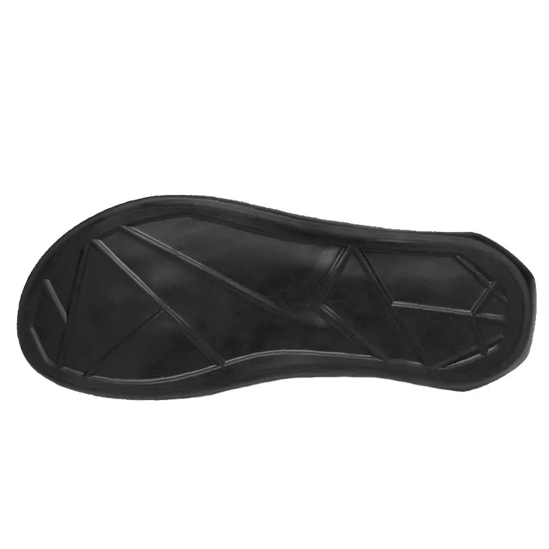 New Cowhide Slippers Men Flip Flips Genuine Leather Beach Summer Shoes High Quality Men's Male Black Brown ZHK216 | Обувь