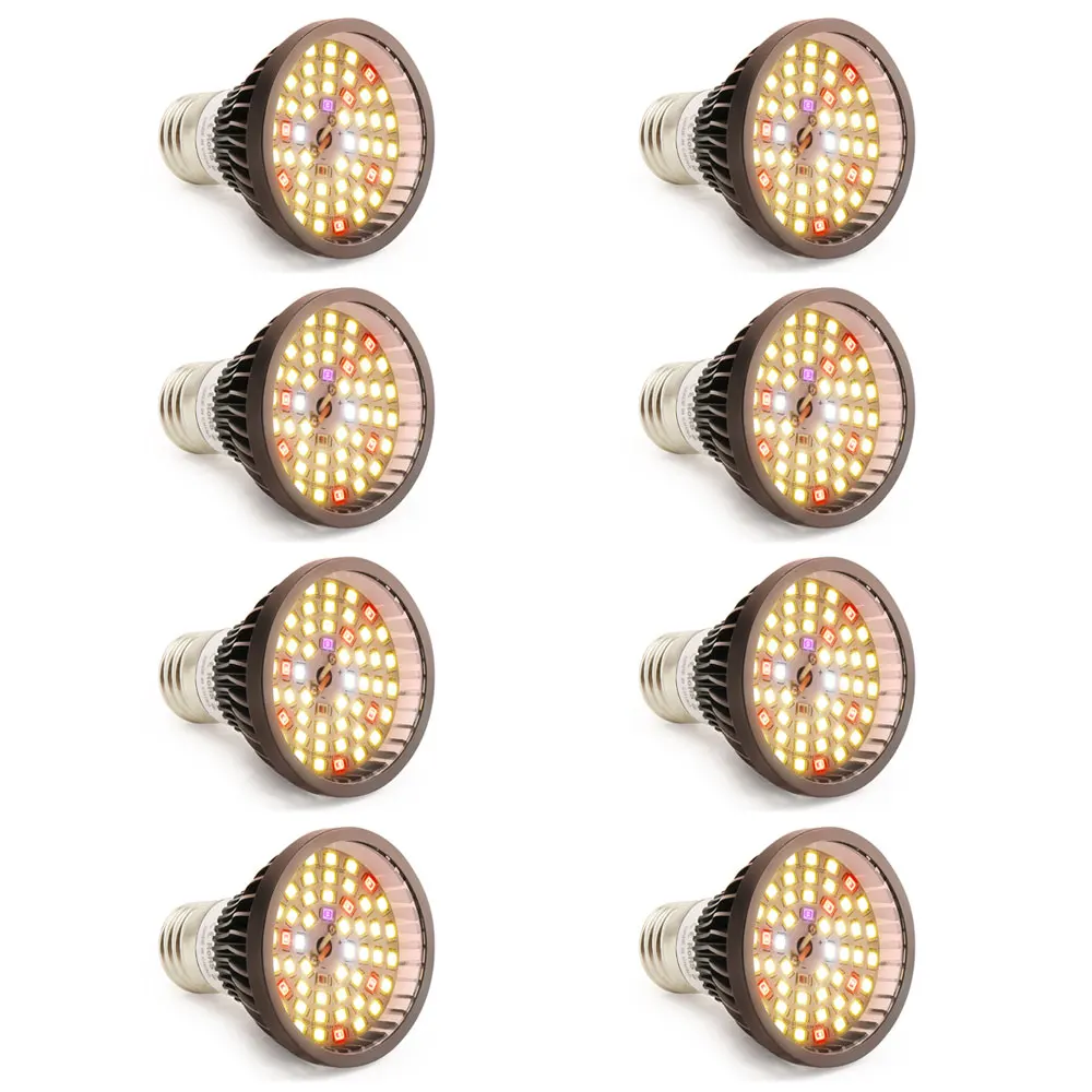 

XRYL 1/8 шт. CN DE US RU UK 40 Вт E27 56LED фитолампа полного спектра для выращивания растений лампа для выращивания растений комнатная лампа для цветов се...