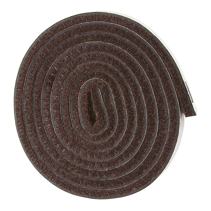 

Self-Stick Heavy Duty Felt Strip Roll for Hard Surfaces (1/2 inch x 60 inch)