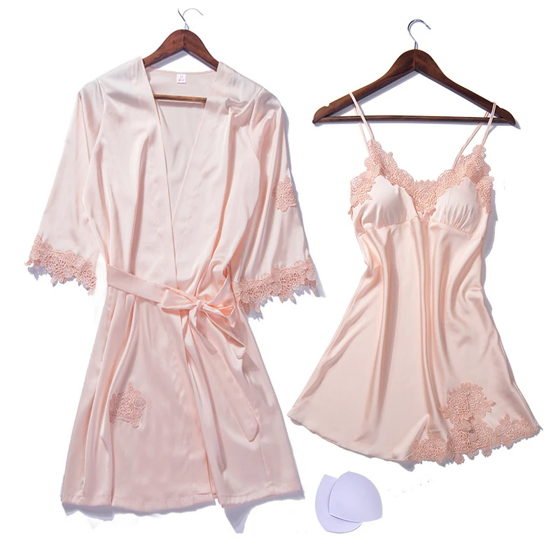 Черный сексуальный женский ночной халат ремень Топ Пижама Костюм летний