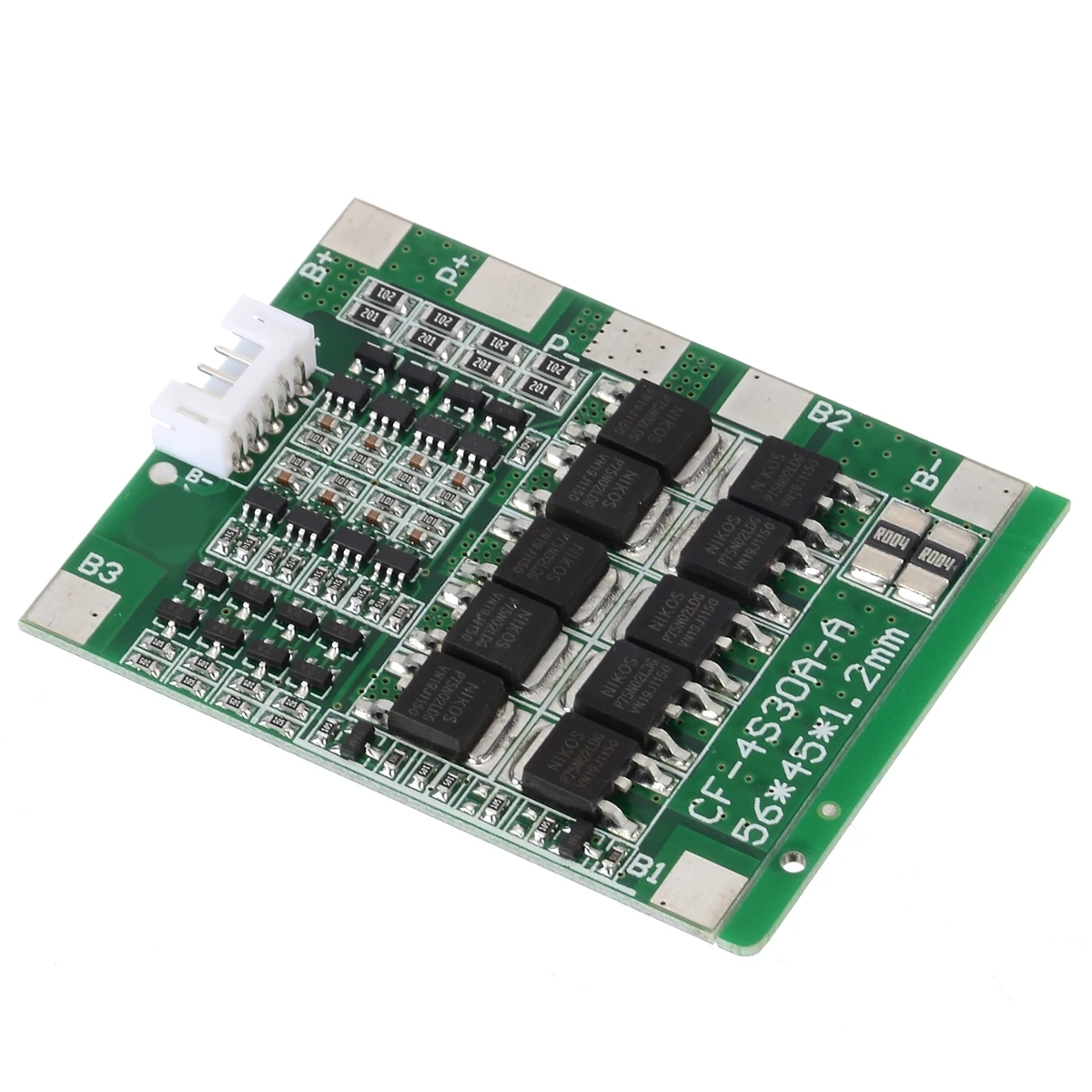 4S 30A 12 в BMS PCB защита баланс доска для LiFePo4 срок службы 18650 батареи интегральные схемы 64X56X4,0 мм
