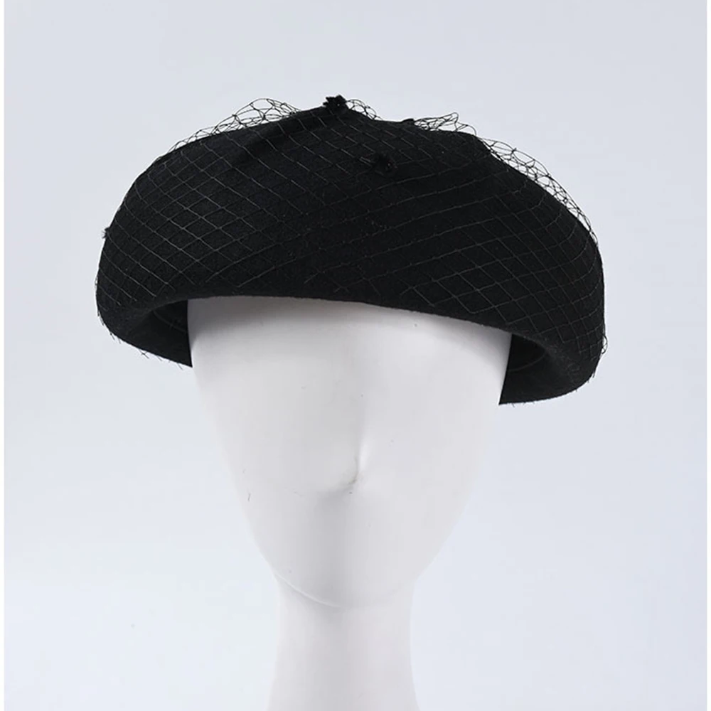 Французский элегантный головной убор одноцветная шапка художника для женщин