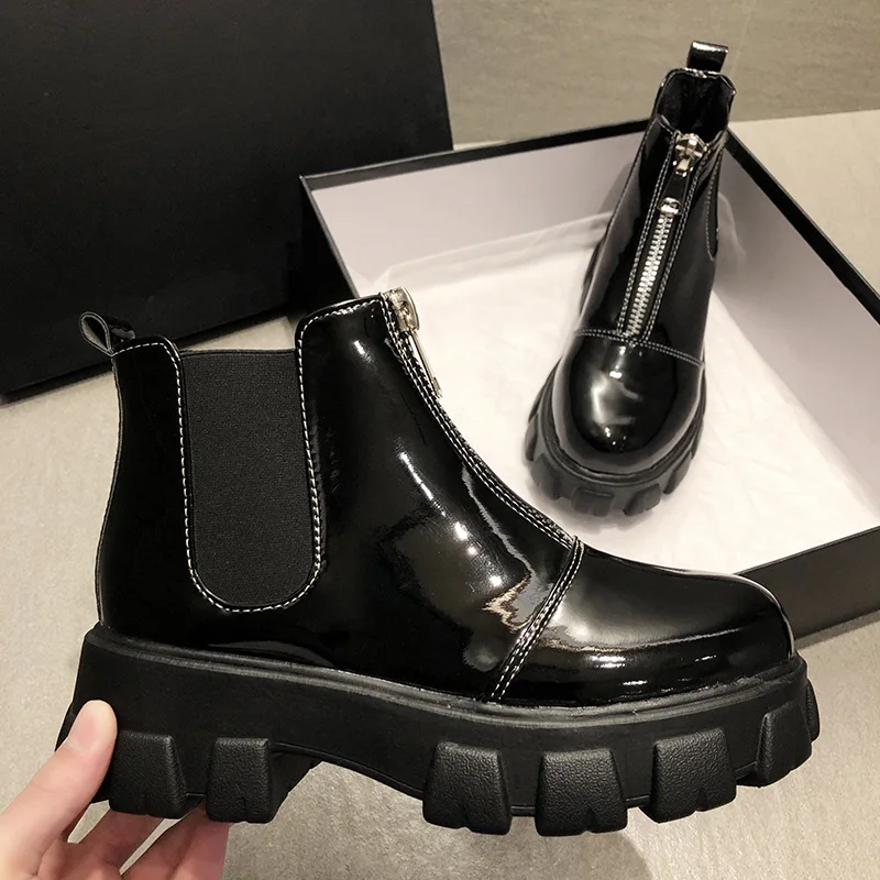 Повседневная обувь на платформе Женские ботинки Брендовые осенние женские