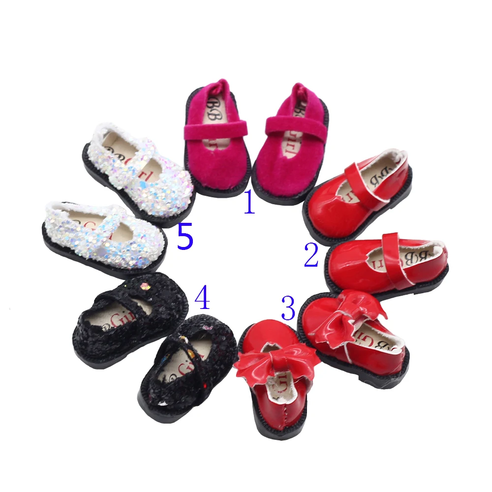 3 2 см 1/8 обувь с бантом принтом для кукол BJD Blyth Pullip Licca Lati 1/6|for bjd|shoes for blythe1/6 shoes |