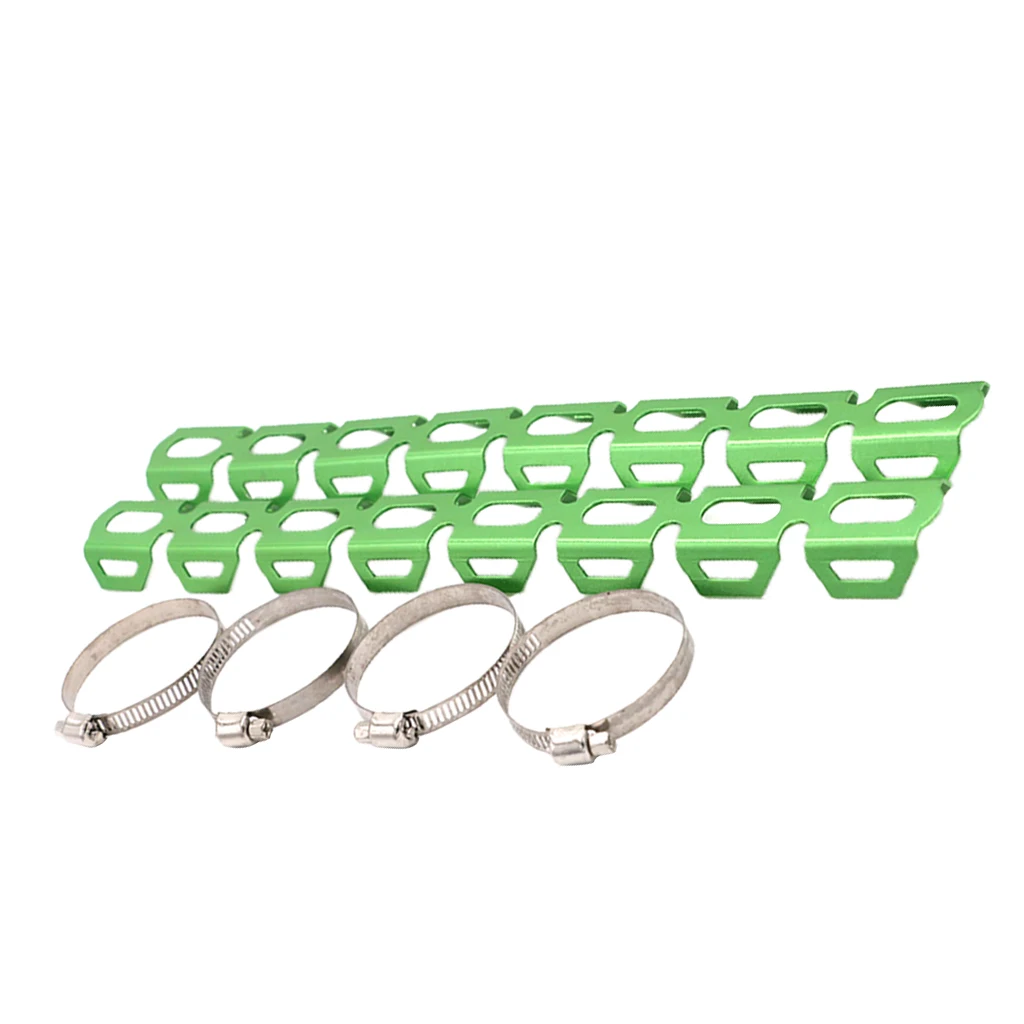 4 вида цветов теплозащита мотоцикла глушитель трубы ноги протектор с зажимами