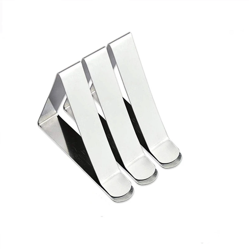 6 шт. скатерть зажим из нержавеющей стали крышка инструмент вечерние держатель