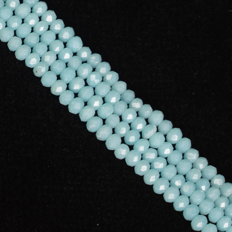 Exquisite Crystal Beads 140pcs 2x3mm Glass Faceted Bead Bulk Needle For Necklace Earring Jewellery making | Украшения и