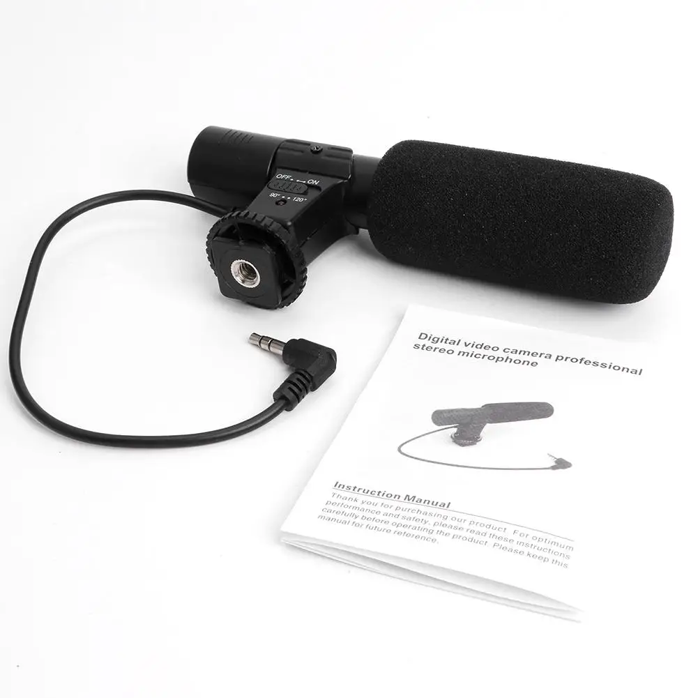 Mic-01 Стерео внешняя профессиональная камера микрофон DC 3 в для Nikon Z6 D7200 D5600