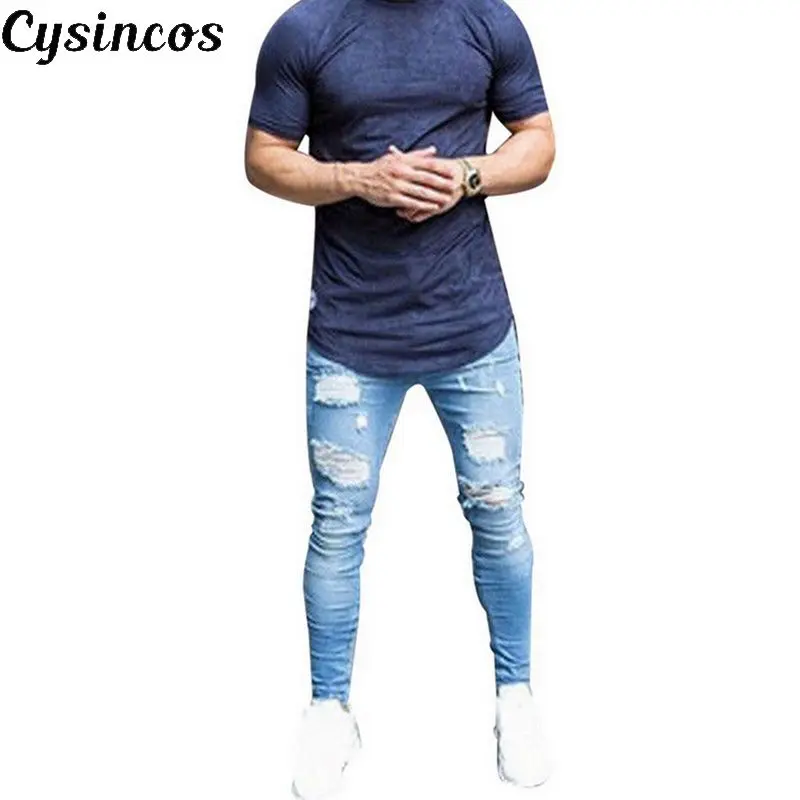 CYSINCOS 2019 новейшее поступление модные мужские длинные прямые облегающие