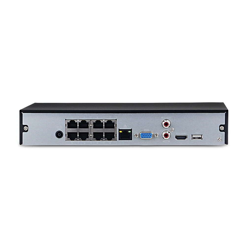 Оригинальный Сетевой видеорегистратор Dahua NVR4208 8P 4KS2 8 каналов 8PoE 4K и H.265 разрешение