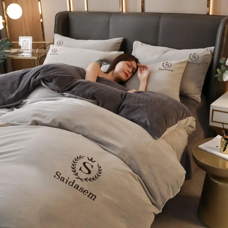 

1 шт., Фланелевое теплое одеяло серого цвета, размеры Queen/King, 150