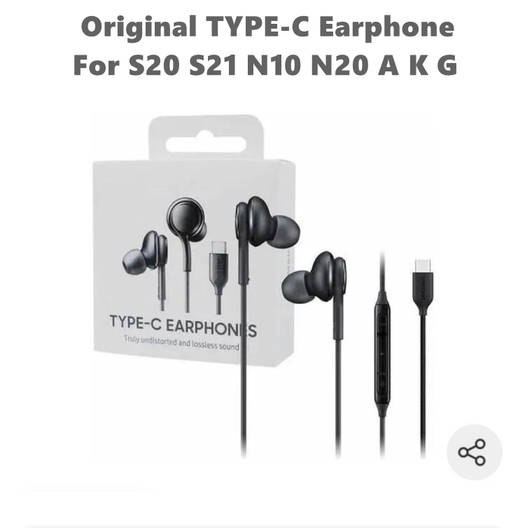

10Pcs/Original A K G Earphones EO-IG955 Headset In-ear Type-c With Mic Wired For NOTE 10 NOTE 20 S21 S20 Ultra USB-C Headphones