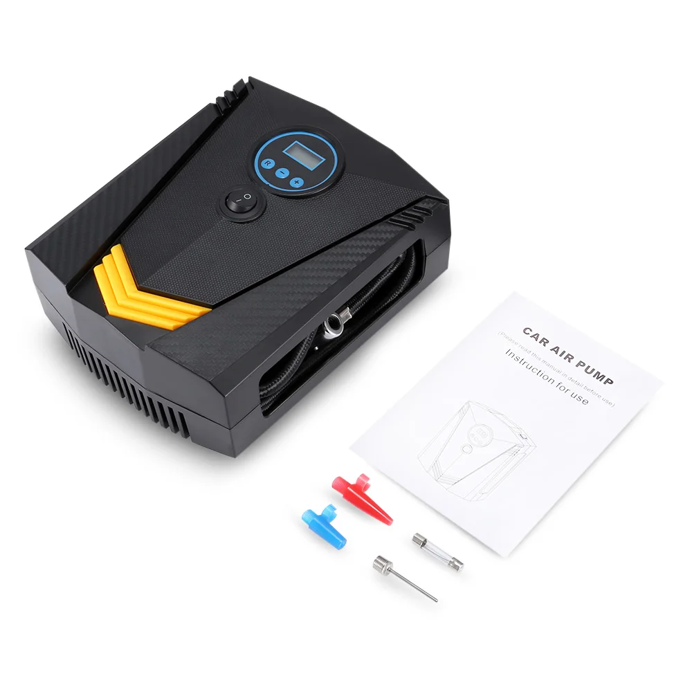 Портативный автомобильный воздушный насос DC12V 120 Вт 60S Быстрый надув цифровой