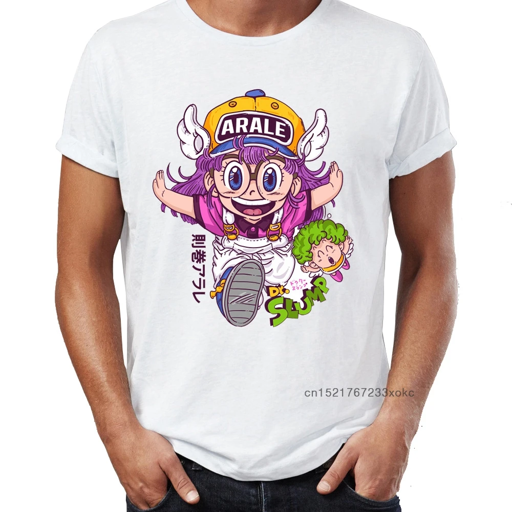 

Hip Hop Men T-shirts Super Arale Designer Cute Funny Crossover Anime Nerdy Street Guys Tops & Tees Swag 100% Cotton Camiseta