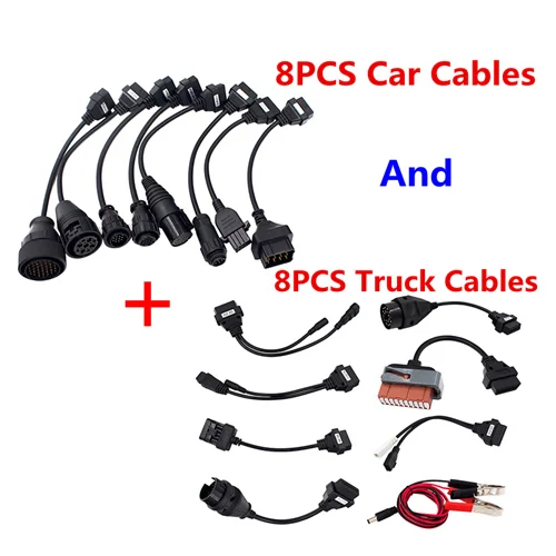 Truck Car Cables OBD2 Multidiag Pro+ с OBDII Bluetooth двойная плата Pro Plus Bluetooth 2016R1,1 бесплатно Keygen 9421A полный автомобиль/Грузовик Кабели - Цвет: Truck Car Cables