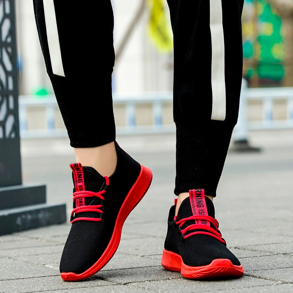 

New Arrival Man Sneakers Spring Autumn Men Breathable Sports Shoes Outdoor Casual Flats Running Shoes Male Lace Up Mesh Sneakers