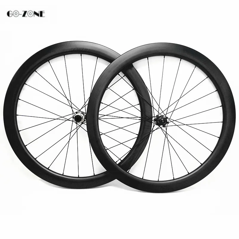 Карбоновые диски для дорожного велосипеда асимметрия 38x26 мм клинчерная