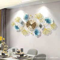 chinese metal wall clock without glass cover wall clock modern design polishing process reloj de pared living room decoration
