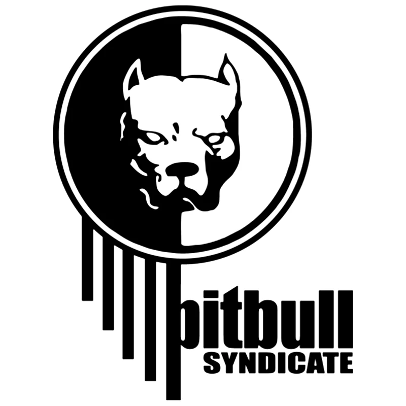 

SF2517#20*15cm Pitbull Funny Car Sticker Vinyl Decal Silver/black Car Auto Stickers For Car Bumper Window Car Decorations