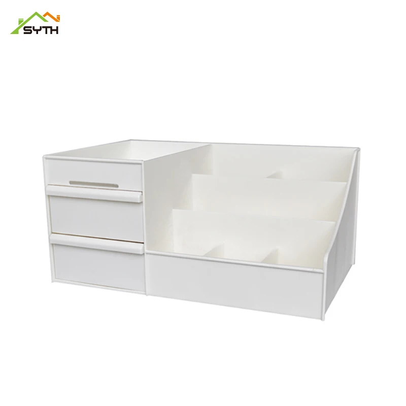Настольная коробка для хранения косметики большой пластиковый контейнер одежды