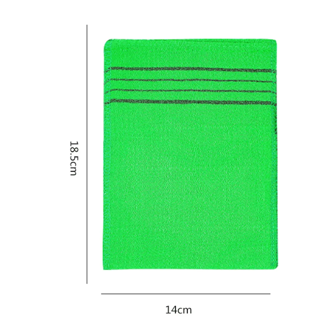 

Bath Towel Coarse Grain Green Flat Mouth Single Piece Coarse Sand Cloth 4PC gently exfoliate skin not easy to deform Hot sale
